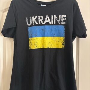 Ukraine Black T-Shirt NWT